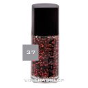 Vipera Roulette Nail Polish Top Coat with Red and Black Particles 37