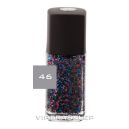 Vipera Roulette Nail Polish Top Coat with blue, black and pink Particles 46