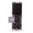 Vipera Roulette Nail Polish Top Coat with white, black and violet Particles 48