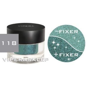 Vipera Brocaded Loose Powder Galaxy Eye Shadow Green-Blue 118