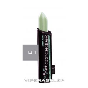 Vipera Green Tone Concealer in Stick Form for Ruddy Complexion 01