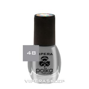 Vipera Polka Nail Polish Gray 48