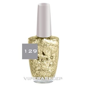 Vipera Belcanto Nail Polish Gold Glitter 129